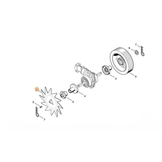 STIHL  Nóż gwiaździsty 4601 713 4004